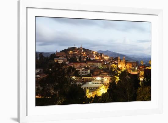 Fianarantsoa Haute Ville in the evening, central area, Madagascar, Africa-Christian Kober-Framed Photographic Print