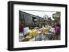 Fianarantsoa to Manakara FCE train, cargo being unloaded, eastern area, Madagascar, Africa-Christian Kober-Framed Photographic Print