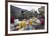 Fianarantsoa to Manakara FCE train, cargo being unloaded, eastern area, Madagascar, Africa-Christian Kober-Framed Photographic Print