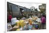 Fianarantsoa to Manakara FCE train, cargo being unloaded, eastern area, Madagascar, Africa-Christian Kober-Framed Photographic Print