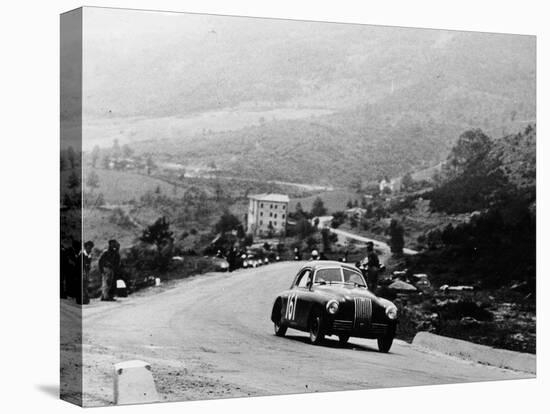 Fiat 1100S Berlinetta Competing in the Mille Miglia, Italy, 1947-null-Stretched Canvas