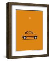 Fiat 500 Abarth 1969-Mark Rogan-Framed Art Print