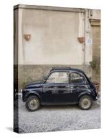 Fiat 500 Car, Cefalu, Sicily, Italy, Europe-Martin Child-Stretched Canvas