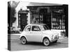 Fiat 500 Parked Outside a Quaint Shop, 1969-null-Stretched Canvas