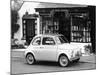 Fiat 500 Parked Outside a Quaint Shop, 1969-null-Mounted Photographic Print