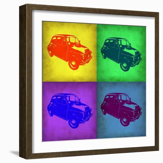 Fiat 500 Pop Art 1-NaxArt-Framed Art Print