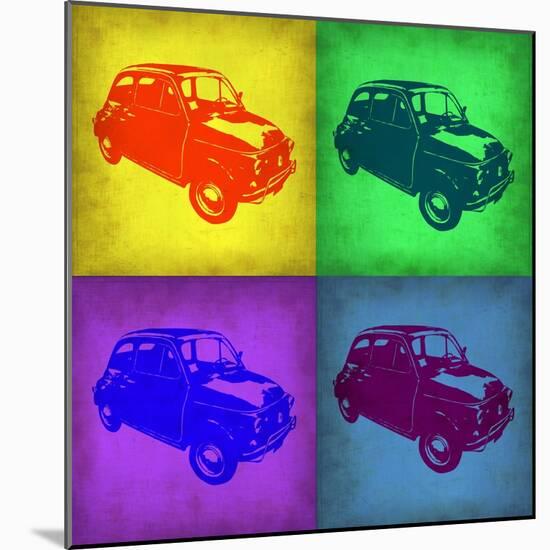 Fiat 500 Pop Art 1-NaxArt-Mounted Art Print