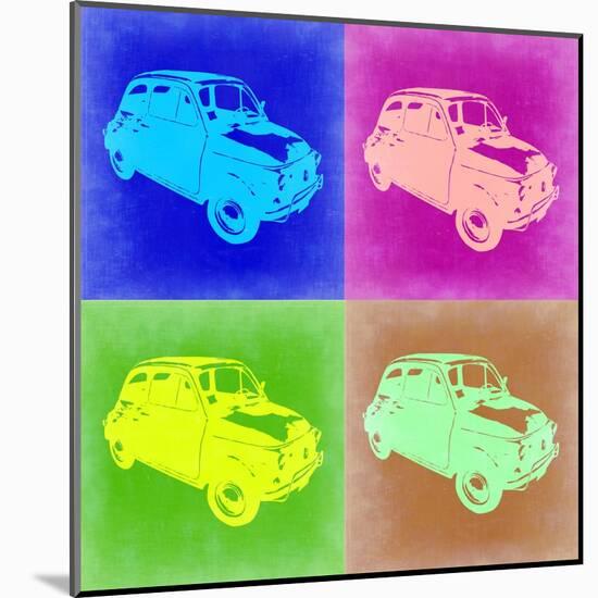 Fiat 500 Pop Art 2-NaxArt-Mounted Art Print