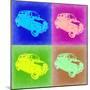 Fiat 500 Pop Art 2-NaxArt-Mounted Premium Giclee Print