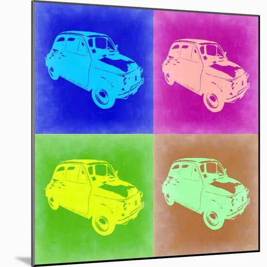 Fiat 500 Pop Art 2-NaxArt-Mounted Art Print