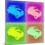 Fiat 500 Pop Art 2-NaxArt-Mounted Art Print