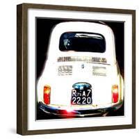 Fiat 500, Rome-Tosh-Framed Art Print