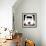 Fiat 500, Rome-Tosh-Framed Art Print displayed on a wall