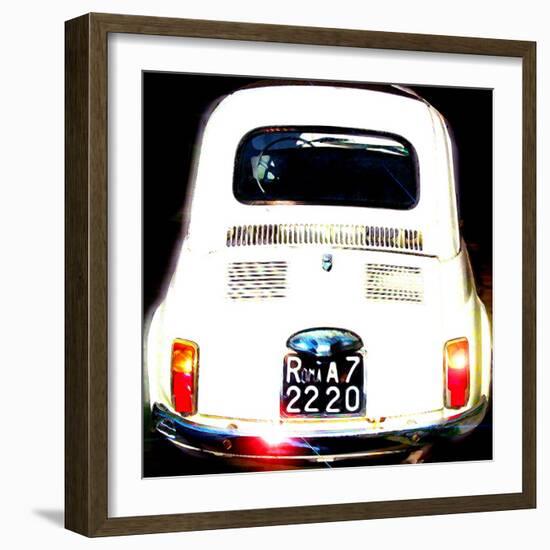 Fiat 500, Rome-Tosh-Framed Art Print