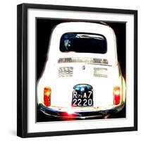 Fiat 500, Rome-Tosh-Framed Art Print