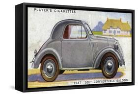 Fiat 500-null-Framed Stretched Canvas
