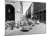 Fiat 600 Multipla Leading a Procession of Fiats, Italy, (Late 1950S)-null-Mounted Photographic Print