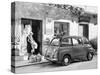 Fiat 600 Multipla Outside a Shop, (C1955-C1965)-null-Stretched Canvas