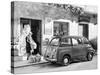 Fiat 600 Multipla Outside a Shop, (C1955-C1965)-null-Stretched Canvas