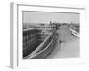 Fiat Car Driving Along the Desolate Street-Carl Mydans-Framed Photographic Print