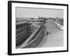 Fiat Car Driving Along the Desolate Street-Carl Mydans-Framed Photographic Print