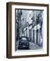 Fiat Driving in Narrow Street, Sassari, Sardinia, Italy-Doug Pearson-Framed Photographic Print