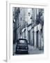 Fiat Driving in Narrow Street, Sassari, Sardinia, Italy-Doug Pearson-Framed Photographic Print