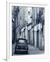 Fiat Driving in Narrow Street, Sassari, Sardinia, Italy-Doug Pearson-Framed Photographic Print