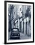 Fiat Driving in Narrow Street, Sassari, Sardinia, Italy-Doug Pearson-Framed Photographic Print