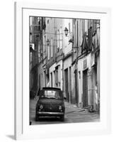 Fiat Driving in Narrow Street, Sassari, Sardinia, Italy-Doug Pearson-Framed Photographic Print