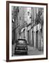 Fiat Driving in Narrow Street, Sassari, Sardinia, Italy-Doug Pearson-Framed Photographic Print