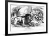 Fiat Justitia! the British Lion and the Afghan Wolves, Cartoon from 'Punch' Magazine-John Tenniel-Framed Giclee Print