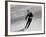 Fiat President Giovanni Agnelli Skiing Slopes Near His Sestriere Ski Resort-null-Framed Premium Photographic Print