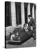 Fiat's One Cylinder Volugrafo, a Streamlined Auto as Cheap to Run as a Motorbike or Bicycle-Alfred Eisenstaedt-Stretched Canvas