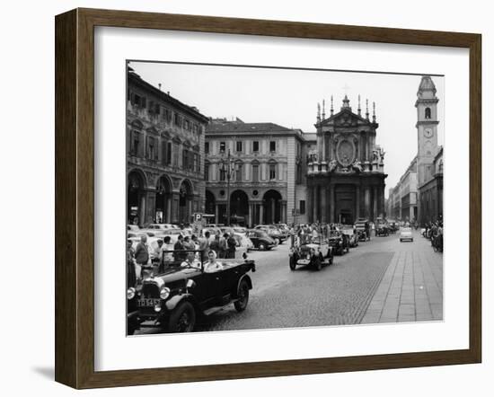 Fiats at a Rally, Turin, Italy, C1960-null-Framed Photographic Print