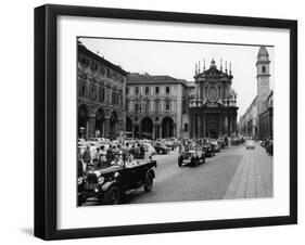 Fiats at a Rally, Turin, Italy, C1960-null-Framed Photographic Print