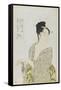 Fickle Type, 1792-1793-Kitagawa Utamaro-Framed Stretched Canvas