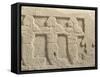 Fictile Tablet Depicting Mourners and Funeral Procession-null-Framed Stretched Canvas