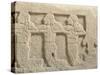 Fictile Tablet Depicting Mourners and Funeral Procession-null-Stretched Canvas