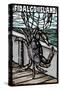 Fidalgo Island, Washington - Dungeness Crab - Scratchboard-Lantern Press-Stretched Canvas