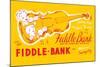 Fiddle Bank-null-Mounted Art Print