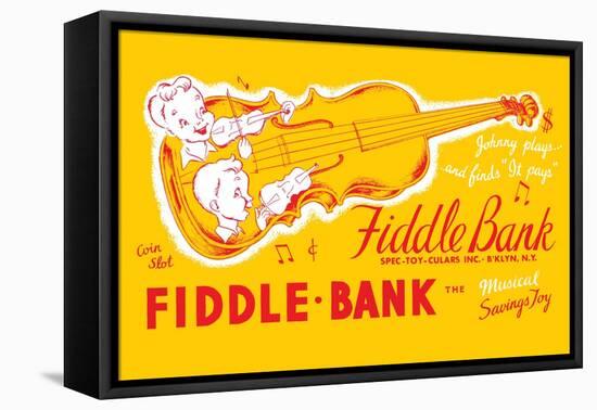 Fiddle Bank-null-Framed Stretched Canvas