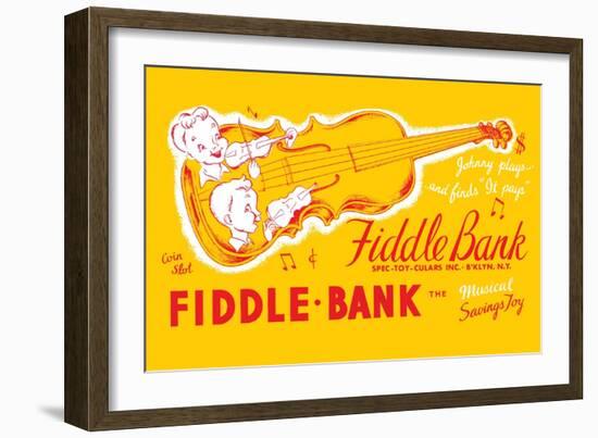 Fiddle Bank-null-Framed Art Print