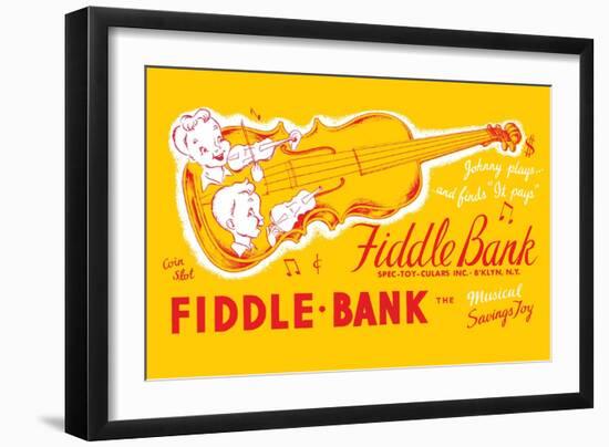 Fiddle Bank-null-Framed Art Print