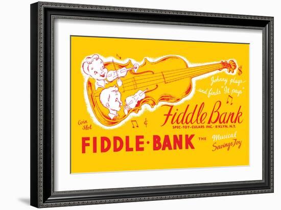 Fiddle Bank-null-Framed Art Print