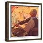 Fiddle Player, 1937-null-Framed Giclee Print