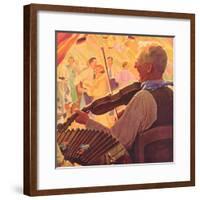 Fiddle Player, 1937-null-Framed Giclee Print