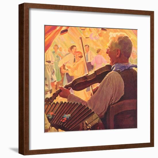 Fiddle Player, 1937-null-Framed Giclee Print