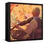 Fiddle Player, 1937-null-Framed Stretched Canvas