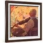 Fiddle Player, 1937-null-Framed Giclee Print